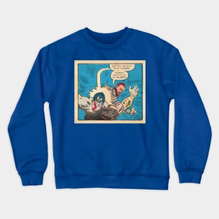 The Stranger - God of War fan art Comic panel fan art Crewneck Sweatshirt